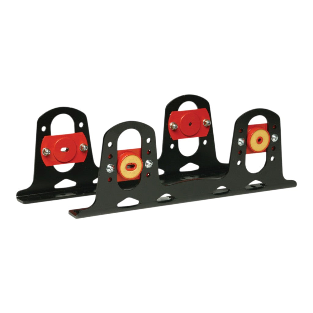 OMP HC0-0830 Seat Brackets 6 mm, Aluminium, Black Photo-0 