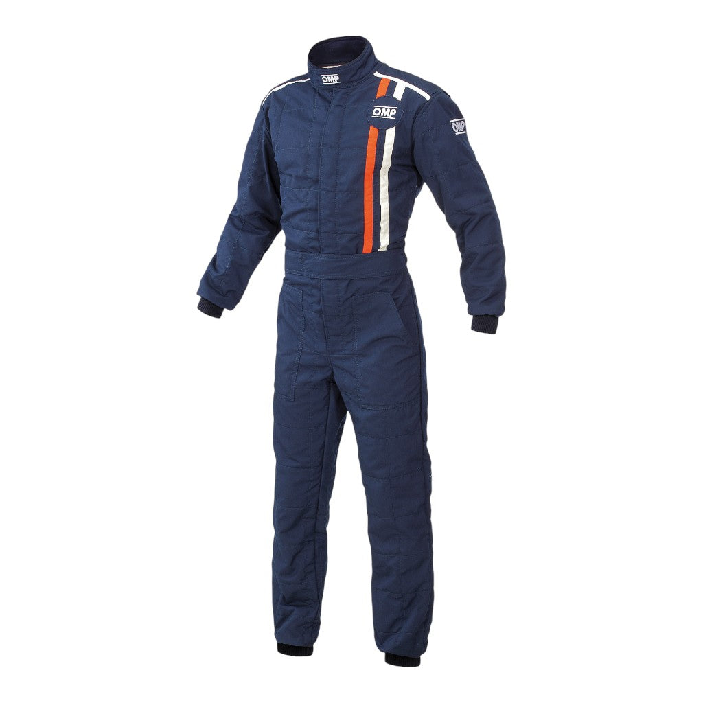 OMP IA0-1816-C01-042-62 Racing Suit Classic MY2021, FIA 8856-2018, Navy Blue, Size 62 Photo-0 