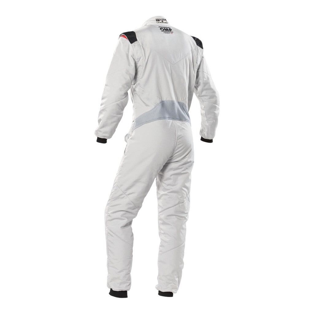 OMP IA0-1828-E01-083-52 Racing Suit First-S MY2020, FIA 8856-2018, Silver, Size 52 Photo-1 