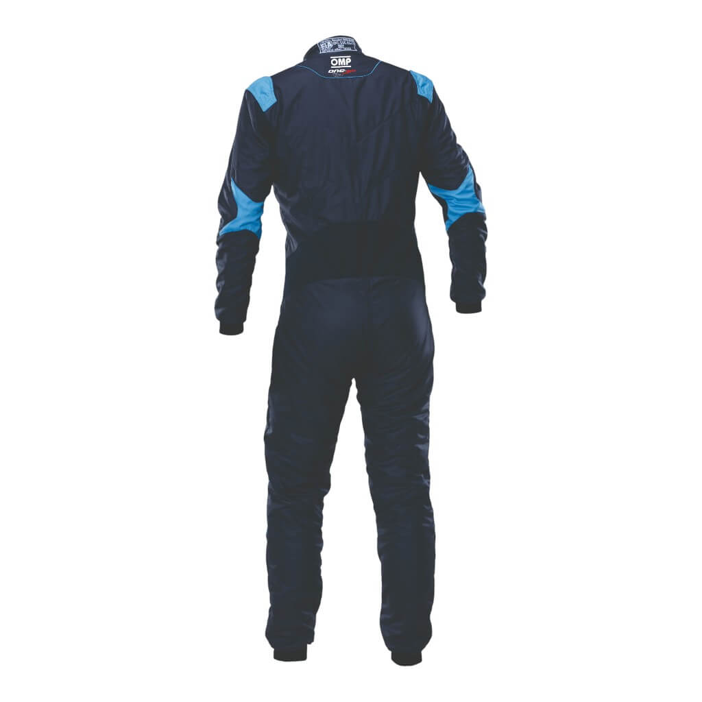 OMP IA0-1879-A01-244-46 Racing Suit One Evo Air, FIA 8856-2018, Navy Blue/Cool Blue, Size 46 Photo-1 