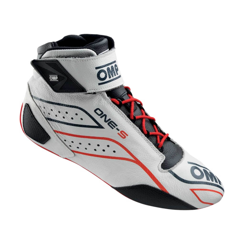 OMP IC0-0822-A03-020-44 Racing Shoes One-S, FIA 8856-2018/SFI, White, Size 44 Photo-0 