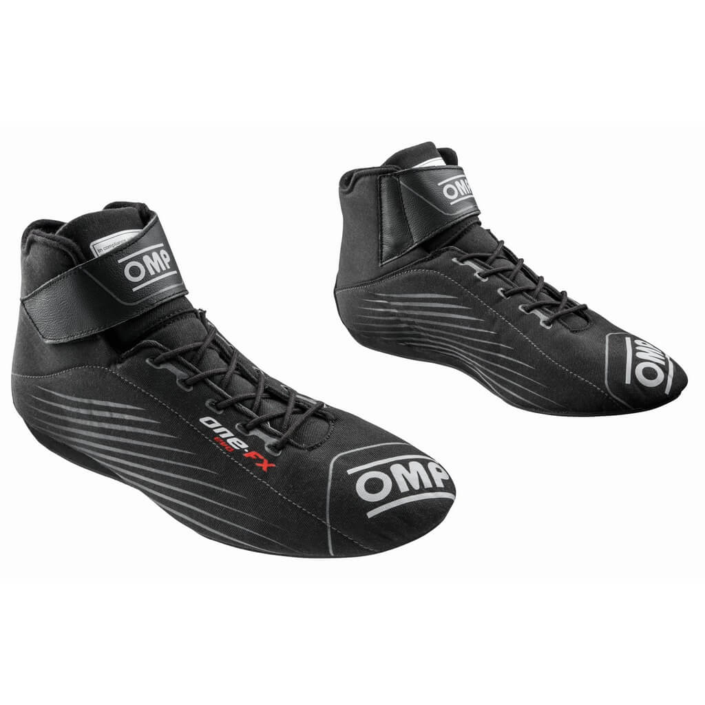 OMP IC0-0831-A03-071-39 Racing Shoes One Evo FX, FIA 8856-2018/SFI, Black, Size 39 Photo-0 