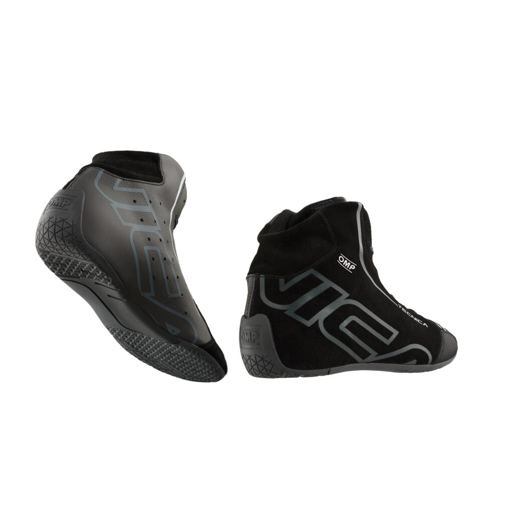 OMP IC0-0836-A01-077-38 Racing Shoes Tecnica My2025, FIA 8856-2018, Black / Anthracite, Size 38 Photo-1 