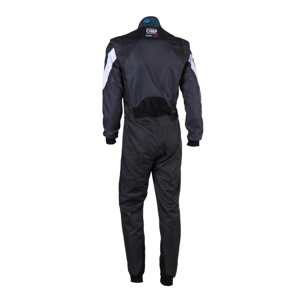 OMP KA0-1734-AK1-077-140 Karting Suit KS-3X for Kids, FIA 8877-2022, Black / Anthracite, Size 140 Photo-1 