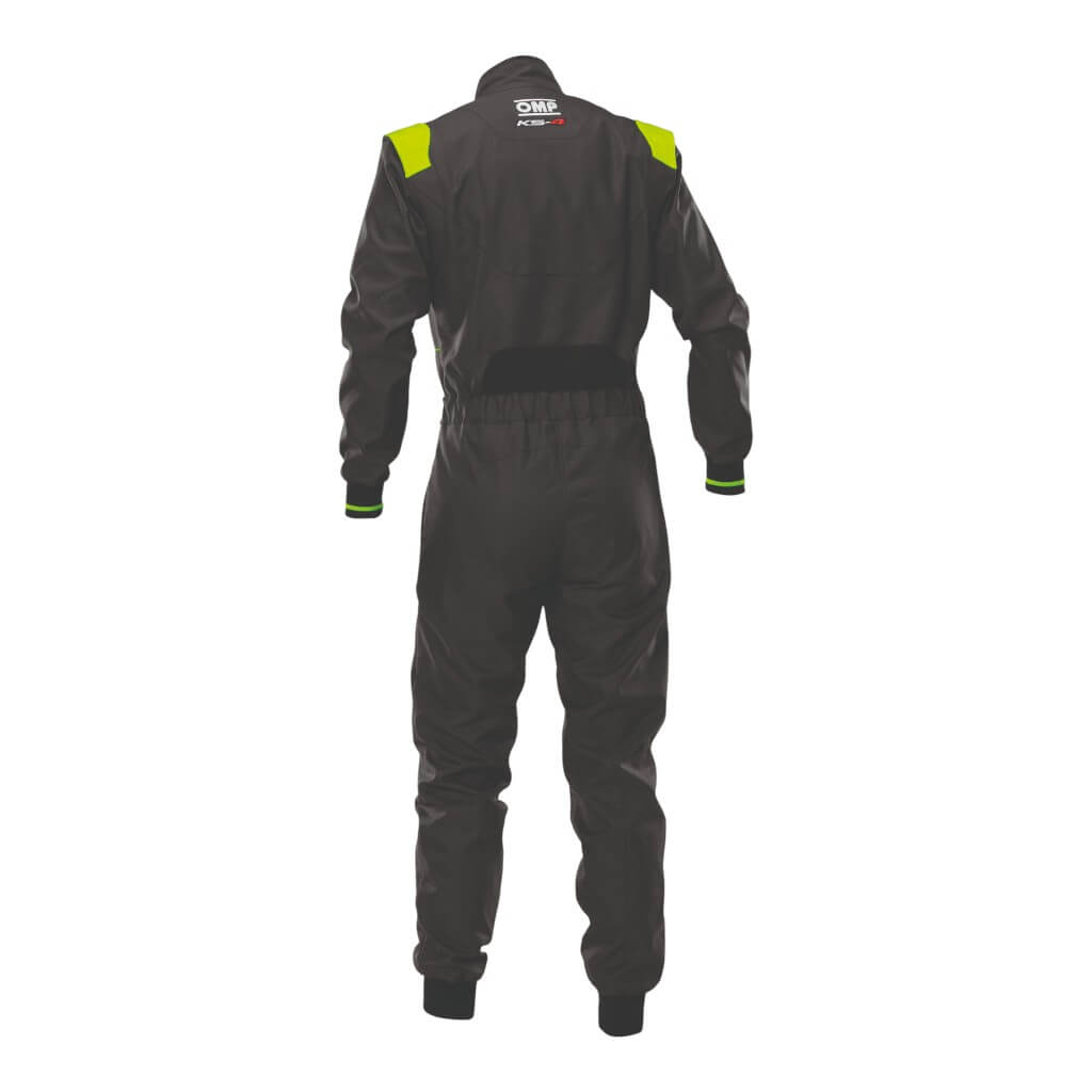OMP KA0-1735-AK1-184-140 Child Kart Suit KS-4 MY2026, Anthracite/Fluo Yellow, Size 140 Photo-1 