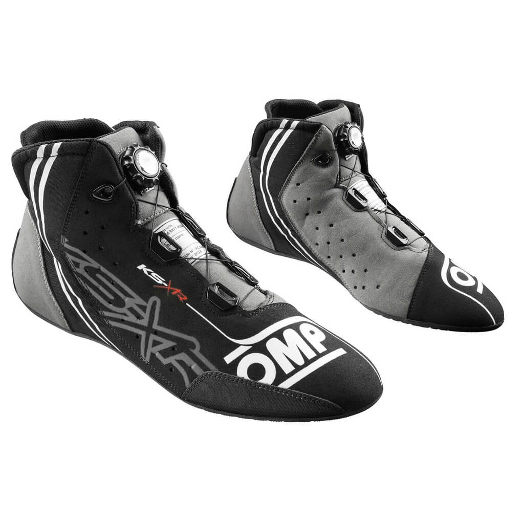OMP KC0-0834-A01-071-41 Karting Shoes KS-X, FIA 8877-2022, Black, Size 41 Photo-0 