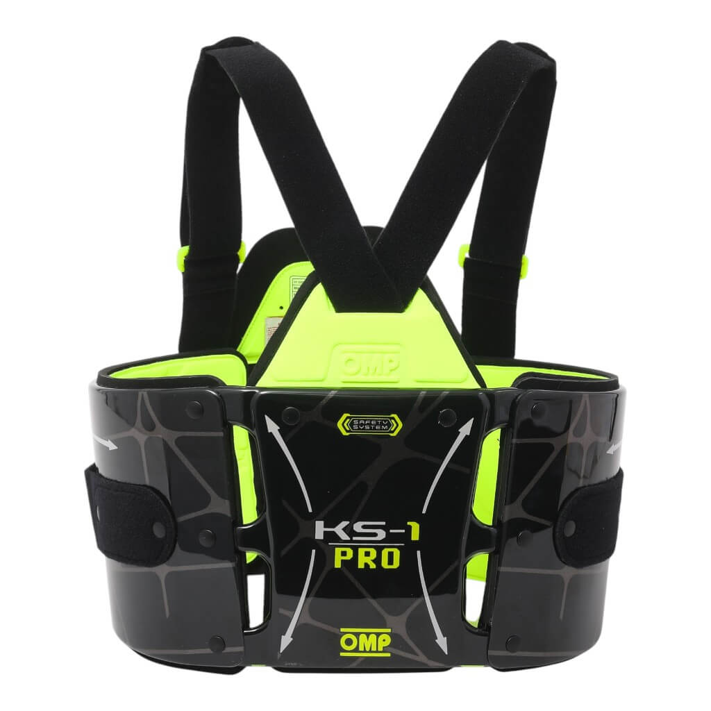 OMP KK0-0049-B01-178-M Karting Body Protection KS-1 Pro, Black/Fluo Yellow, Size M Photo-1 