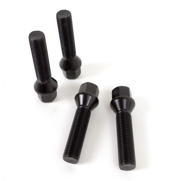 OMP OMPS09552801 Wheel bolt M12x1.5 HEX: 17 L: 28 BALL Black 4pcs Photo-0 