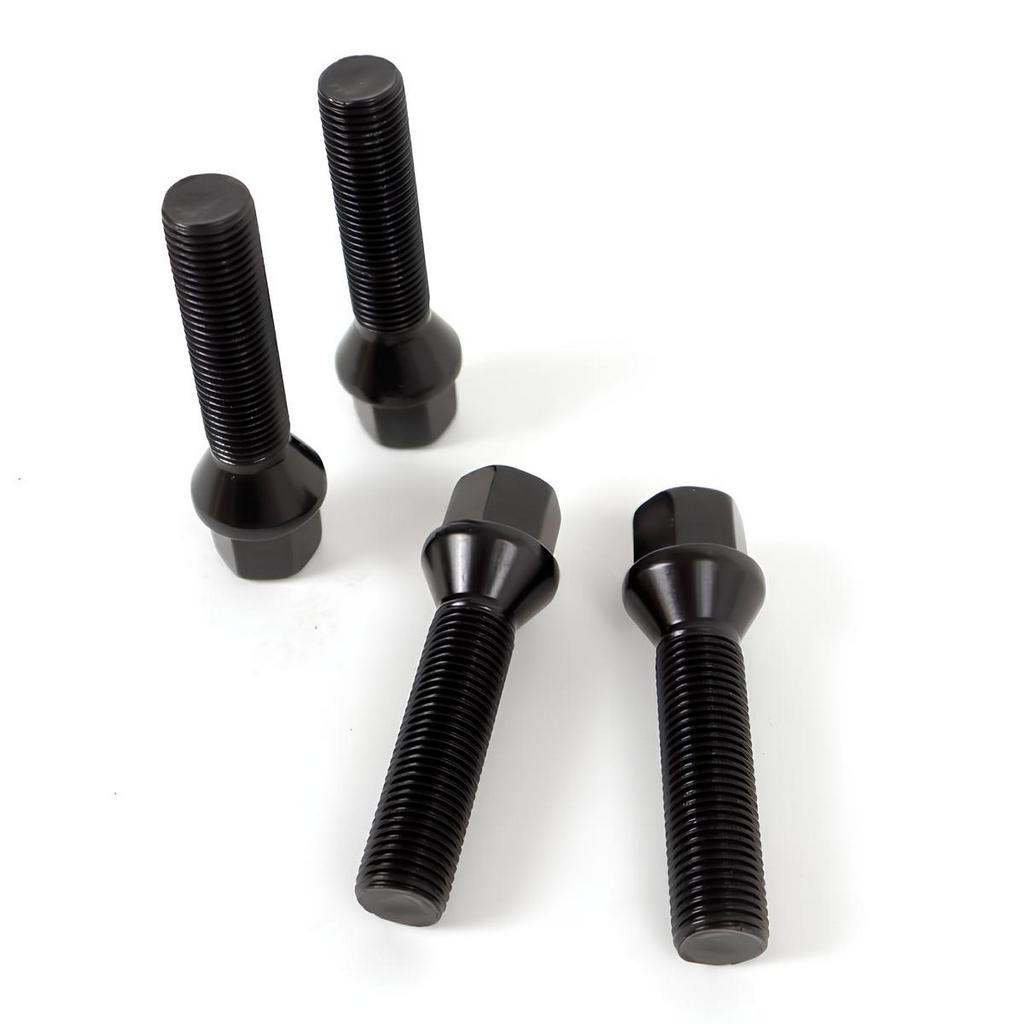 OMP OMPS09523501 Wheel Bolt Set M12x1.25, HEX: 19, L: 35mm, Black, 4pcs Photo-0 
