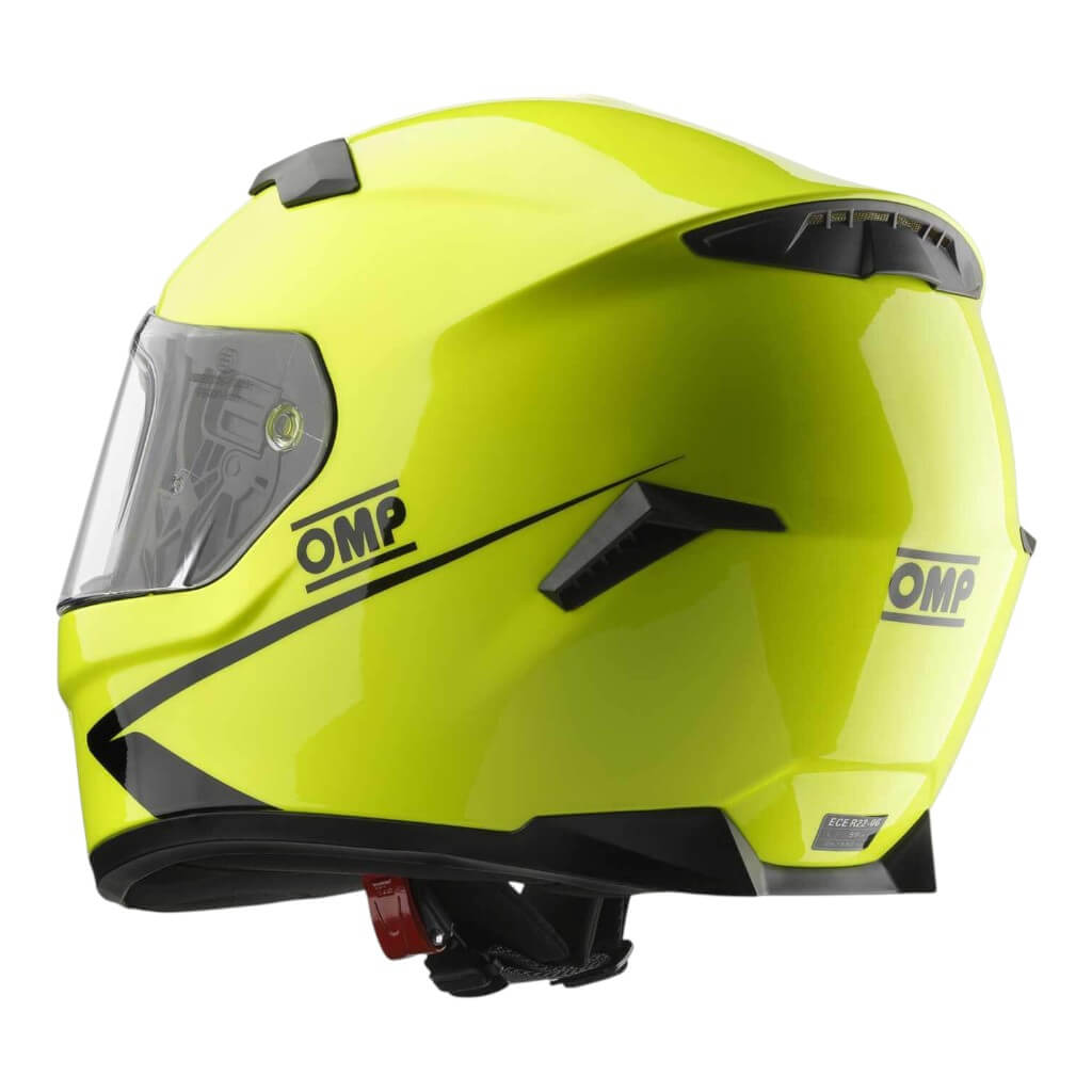 OMP SC0-0616-A01-099-XL Full-Face Karting Helmet Circuit Evo2, Fluo Yellow, Size XL Photo-1 