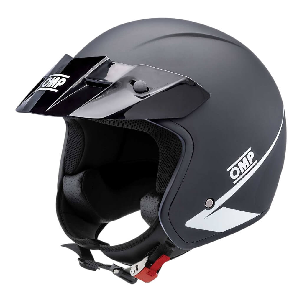 OMP SC0-0617-A02-170-XXL Open-Face Karting Helmet Star J Intercom MY2024, Matt Black, Size 2XL Photo-0 