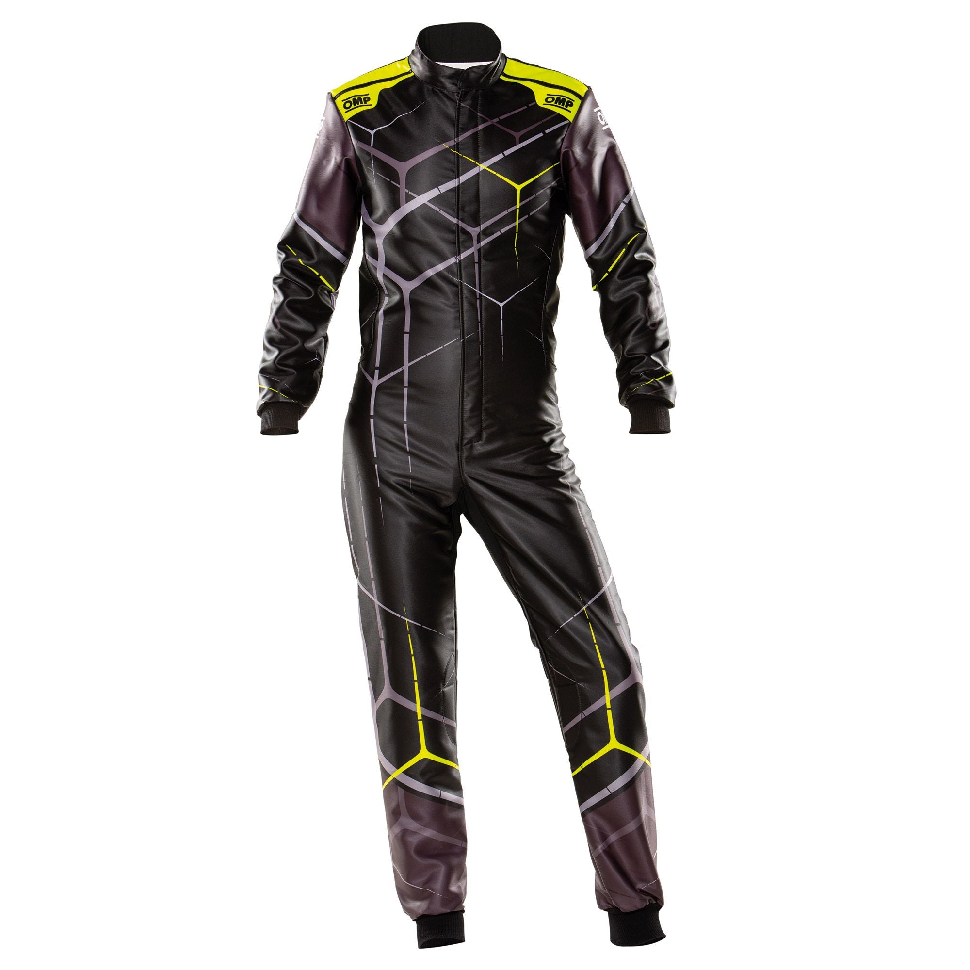 OMP KA0-1726-B01-178-60 (KK01726E17860) KS ART my2022 Karting suit, CIK, black/yellow fluo, size 60 Photo-0 