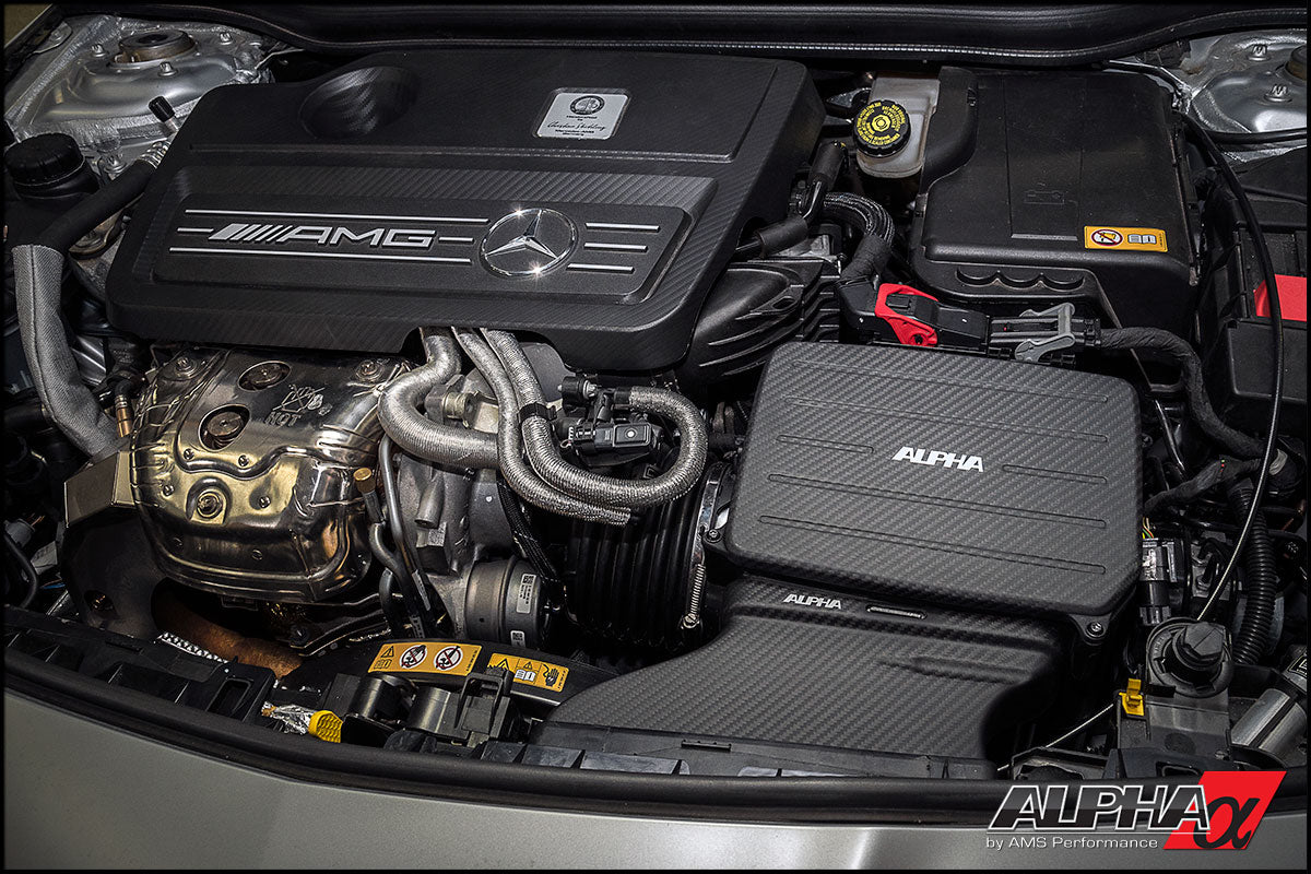 AMS ALP.19.08.0003-1 Carbon Fiber Cold Air Inlet Duct &amp; Air Box Lid MERCEDES-Benz 2.0L M133 AMG Photo-2 