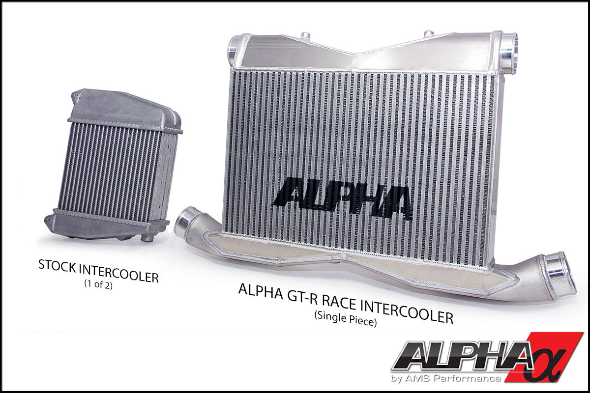 AMS ALP.07.09.0008-1 Race Front Mount Intercooler Upgrade NISSAN R35 GT-R 2009-2011 Models (With Logo) Photo-1 