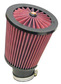 K&N RX-3770 UNIVERSAL X-Stream Clamp-On Air Filter 2-7/16"20 DEG FLG, 4-1/2"B, 6"T, 6-1/8"H, X-STREAM Photo-0 