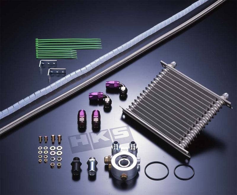 HKS 15002-AK008 Universal Oil Cooler Kit S Type W200 15 Row Photo-0 