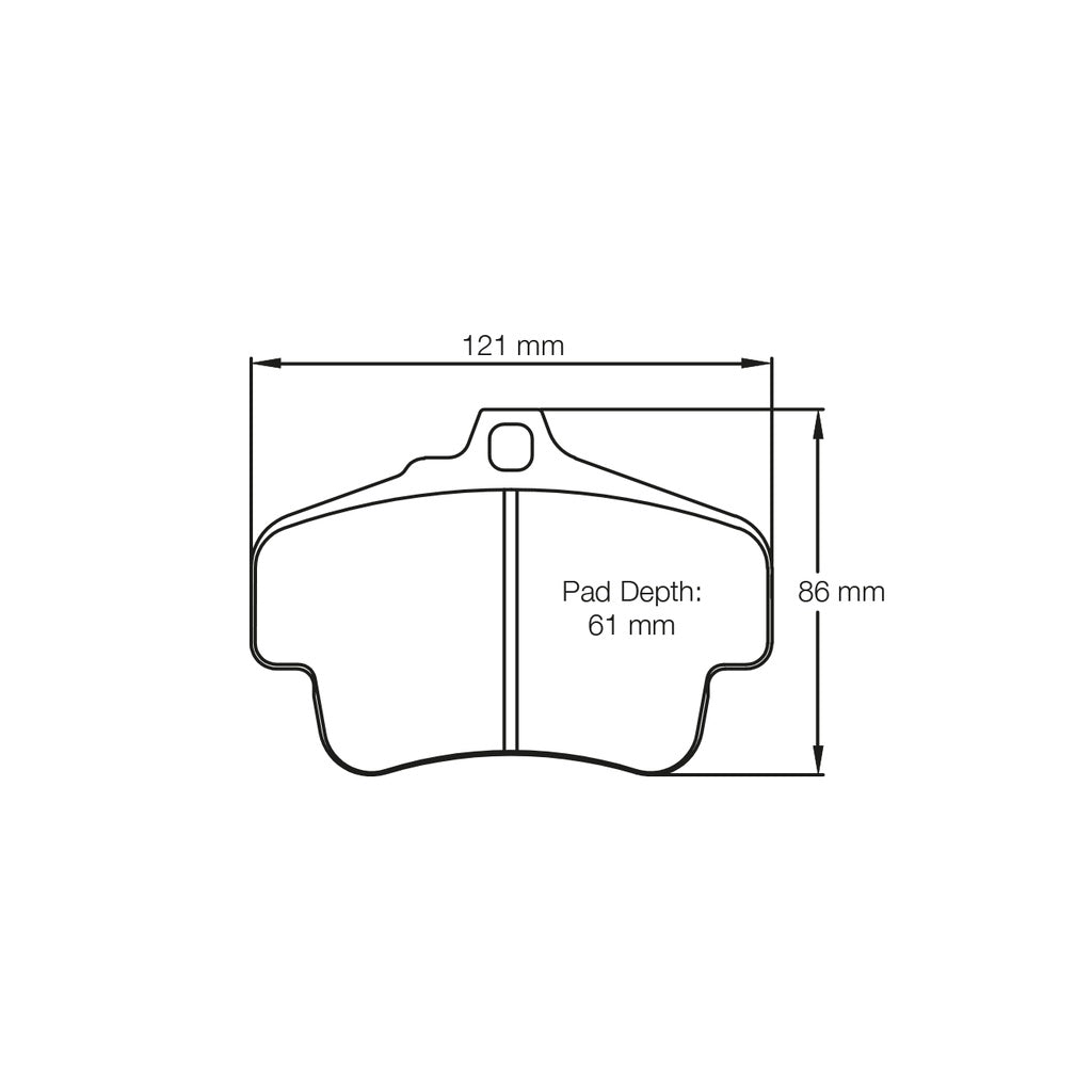 PAGID 2405-RSL29 Brake Pads RSL29 Rear for PORSCHE 996 GT3/Turbo / 997.1 Carrera S, Front for Boxter / Cayman 987 S/R Photo-1 