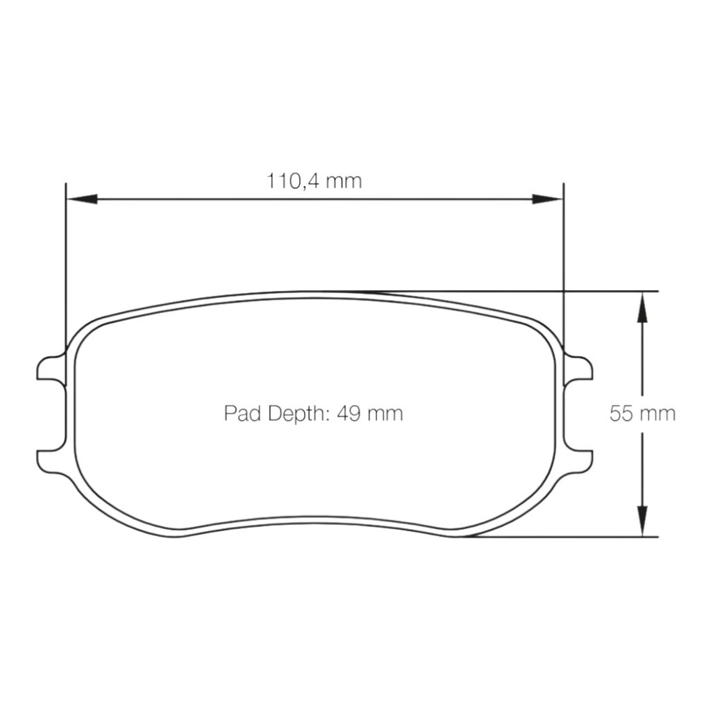 PAGID 4929-CUP01 Rear Brake Pads for PORSCHE 991 GT3 Cup / Cayman GT4 Clubsport (PFC Brakes 28/26 mm) Photo-1 