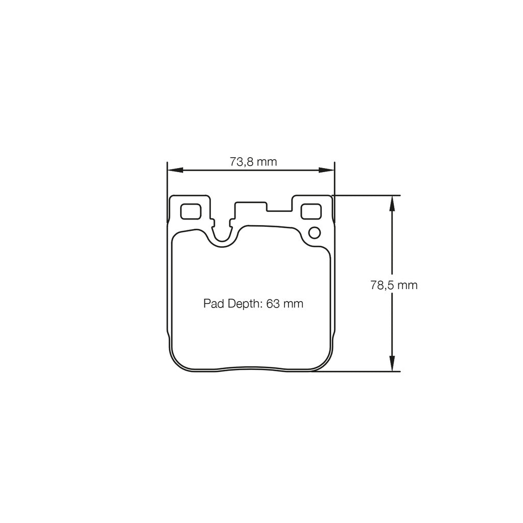 PAGID 4933-RSL1 Rear Brake Pads RSL1 for BMW M2 (F87) / M3 (F80) / M4 (F82) Photo-1 