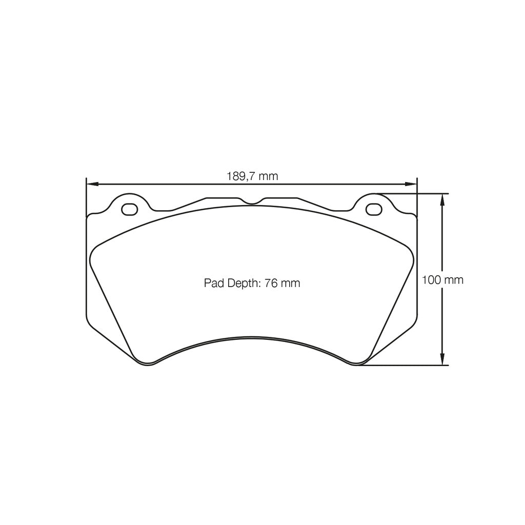 PAGID 8083-RSL1 Front brake pads RSL1 AUDI RS6 (C6)/NISSAN GT-R R35 STILLEN / Brembo XA5.71.xx 6 piston D76 Photo-1 