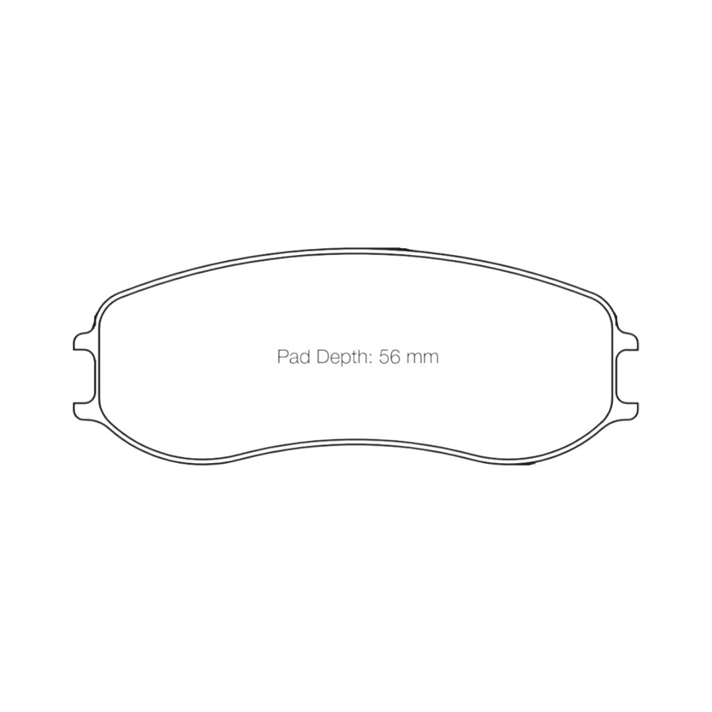 PAGID 4928-RST3 Front Brake Pads for PORSCHE 991 GT3 Cup / Cayman GT4 Clubsport (PFC Brakes 28/26 mm) Photo-1 