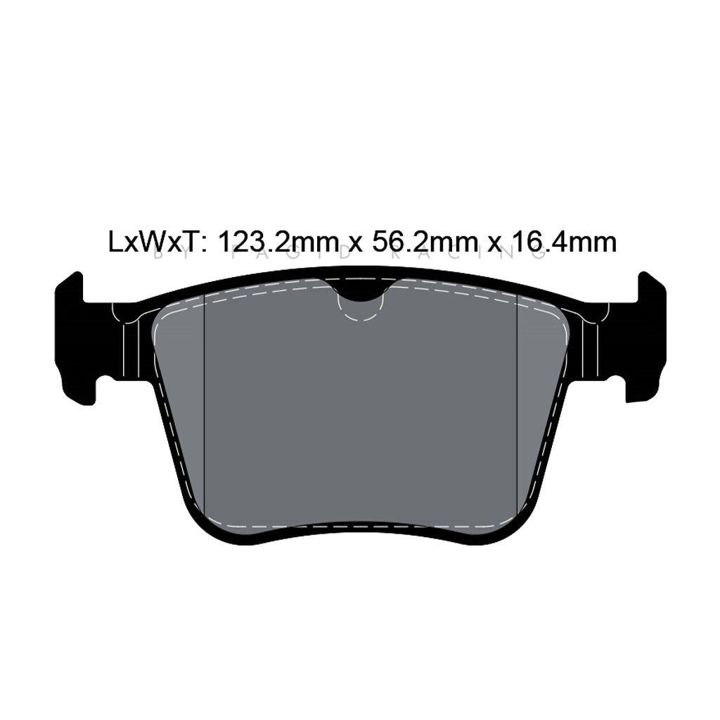 PAGID T8102SP2001 Rear Brake Pads for VW Golf R / GTI / GTI Clubsport (Mk7) / Audi TT (FV3, FVP) / A3 (8V1, 8VK) (STREET+) Photo-1 