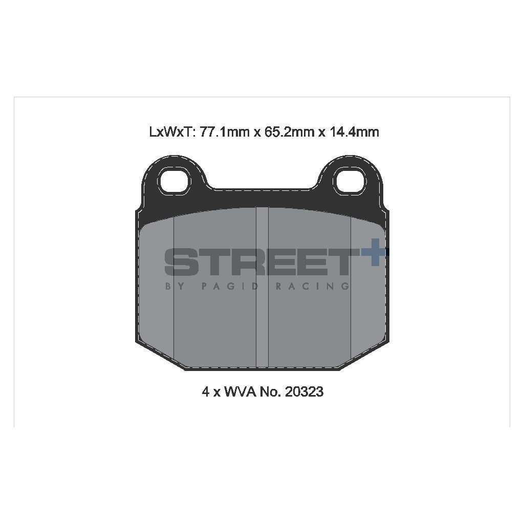 PAGID T8148SP2001 Front Brake Pads STREET+ for LOTUS 2 Eleven 2007-2011 Photo-1 