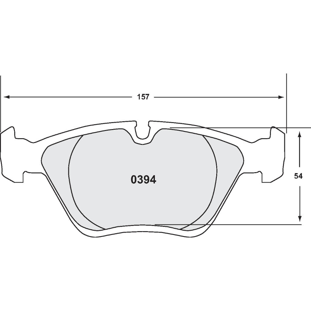 PFC 0394.11 Front Brake Pads Z-Rated for BMW 330i (E46) / M3 (E36 / E46) / M5 (E34) Photo-1 