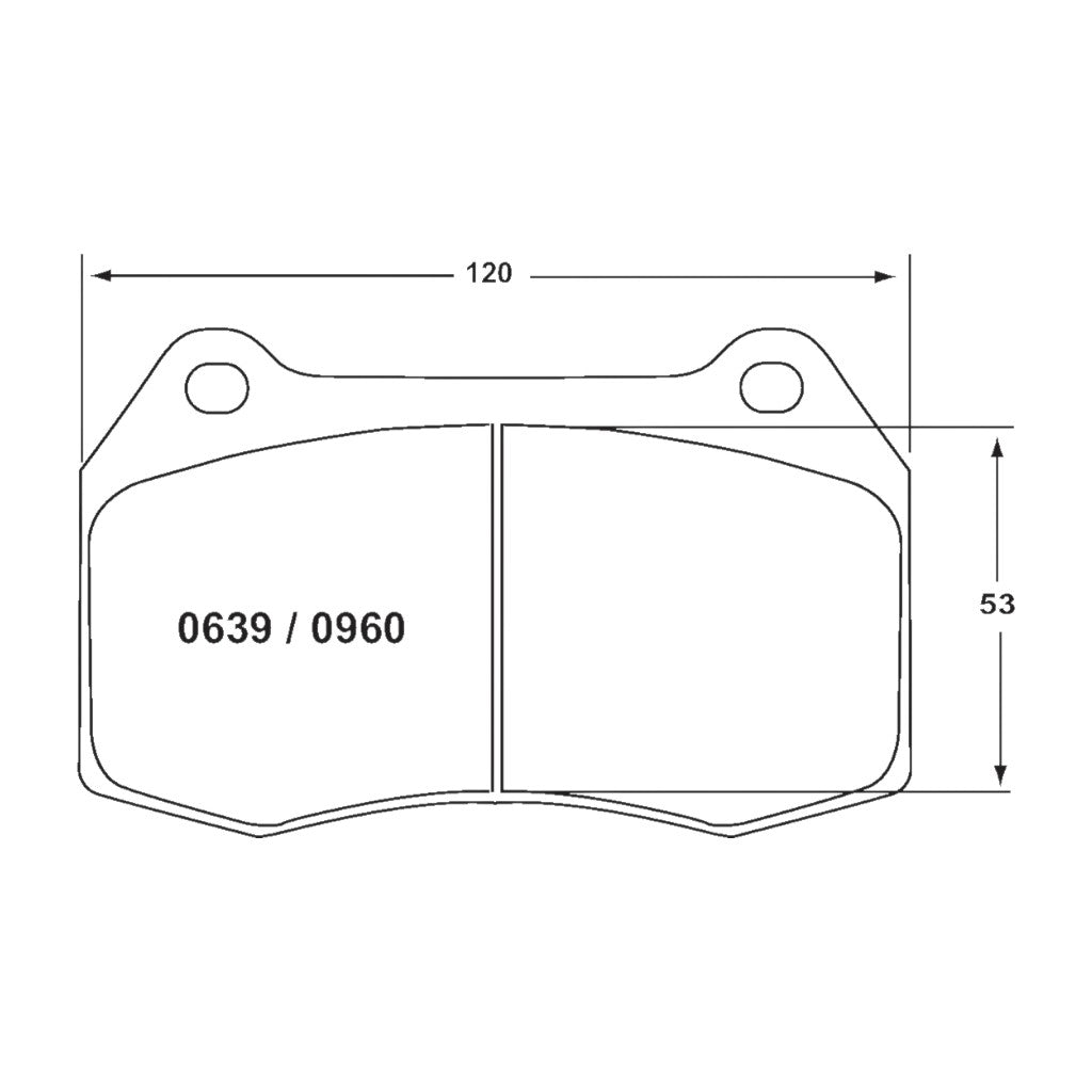 PFC 0960.11.17.44 Front Brake Pads Race 11 CMPD 17 mm for MINI COOPER Brembo (R55 / R56 / R57 / R59) Photo-3 