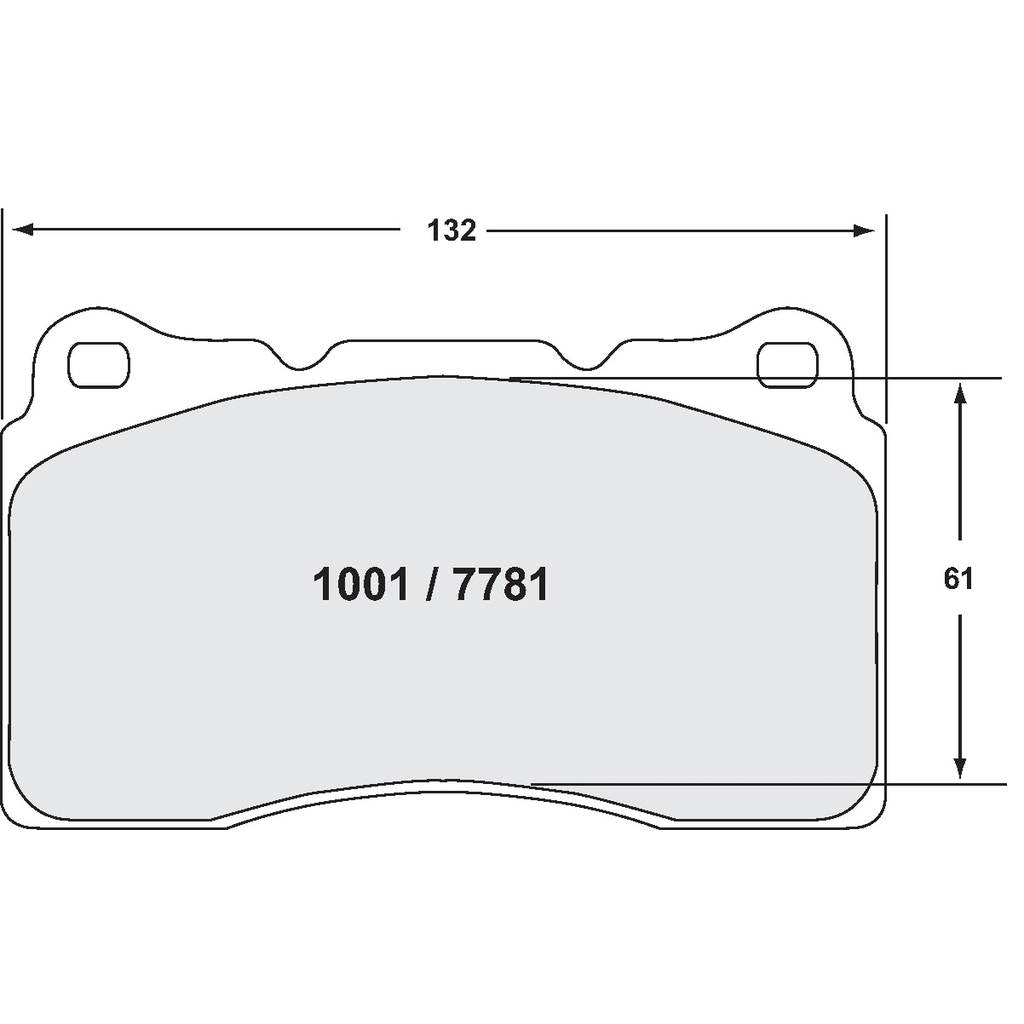 PFC 1001.68.14.64 Front Brake Pads for HONDA Civic Type R (FK2 / FK8) / SUBARU WRX STI (GD / GR / GV) (68 Compound, 15 mm) Photo-0 
