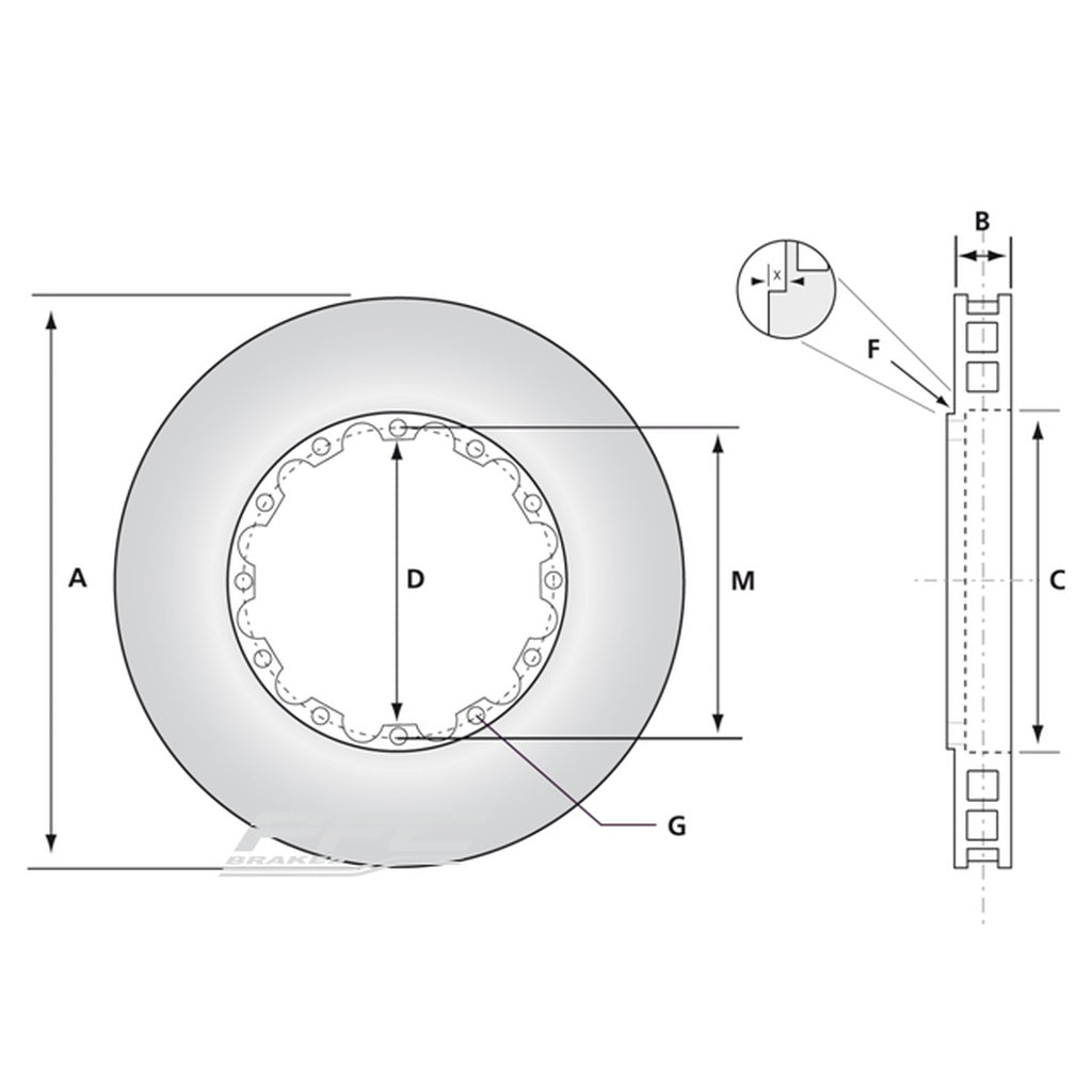 PFC 330.32.0047.45 Brake Disc Slotted V2 Photo-0 