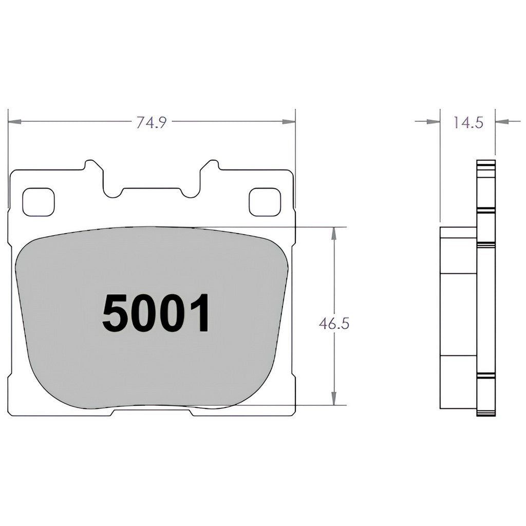 PFC 5001.68.15.64 Rear Brake Pads for TOYOTA GR Yaris (GXPA16) / GR Corolla (GZEA14) (68 Compound, 15 mm) Photo-1 