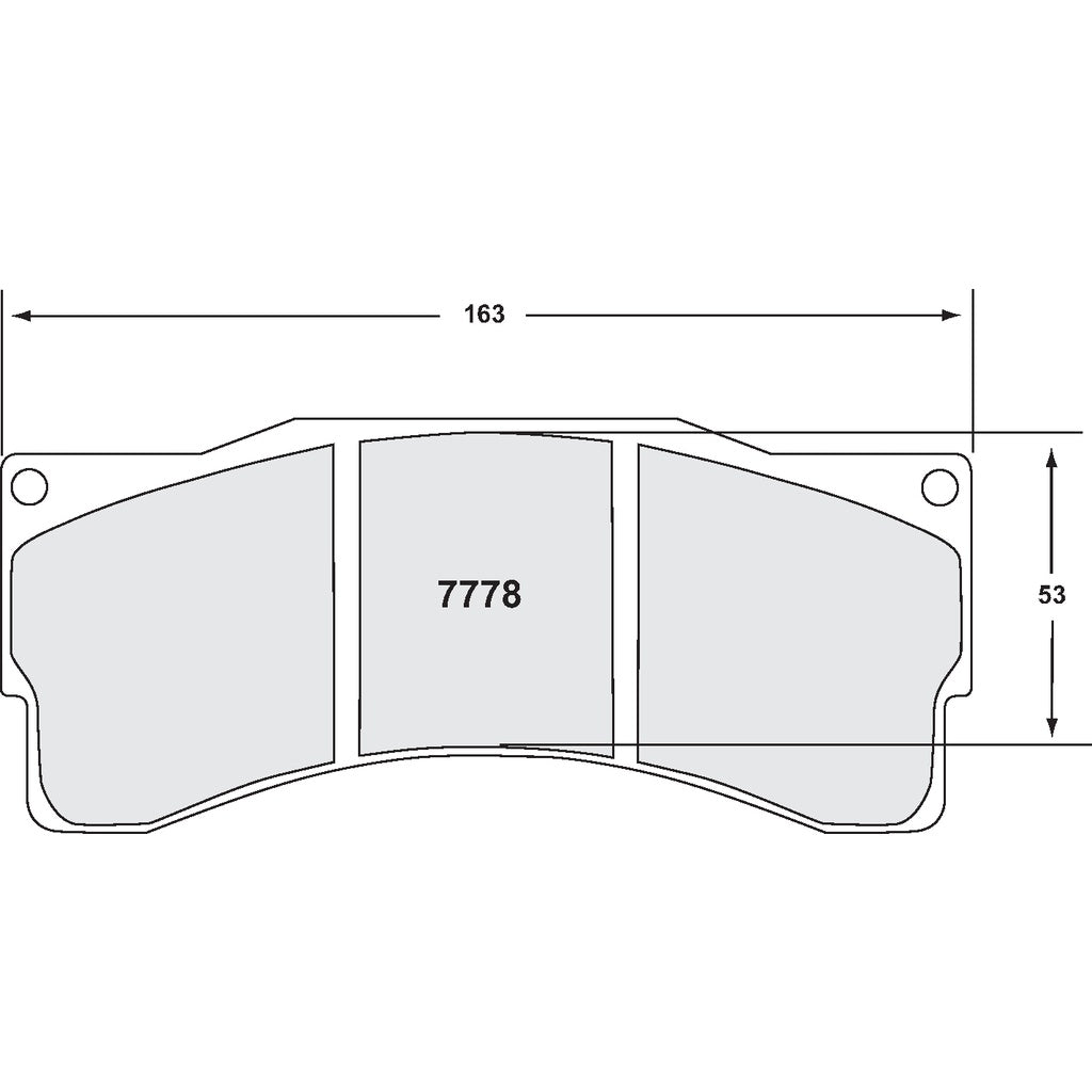 PFC 7778.11.25.44 Brake Pads for BMW Z4 GT3 (11 Compound, 25 mm) Photo-0 
