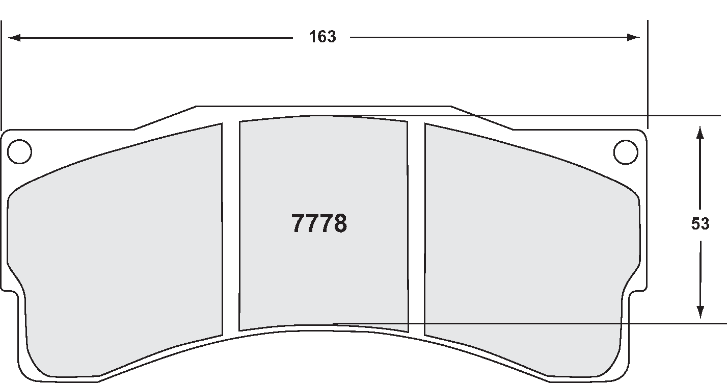 PFC 7778.331.25.44 Brake Pads Set (rear) RACE 331 CMPD 25 mm Photo-0 