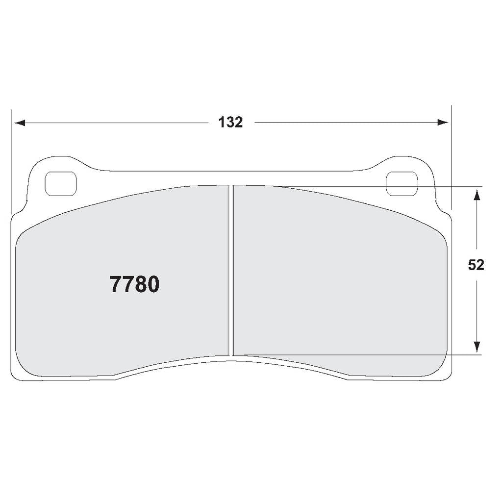PFC 7780.68.18.64 Rear Brake Pads for NISSAN GT-R (R35) 2008- (68 Compound, 18 mm) Photo-0 