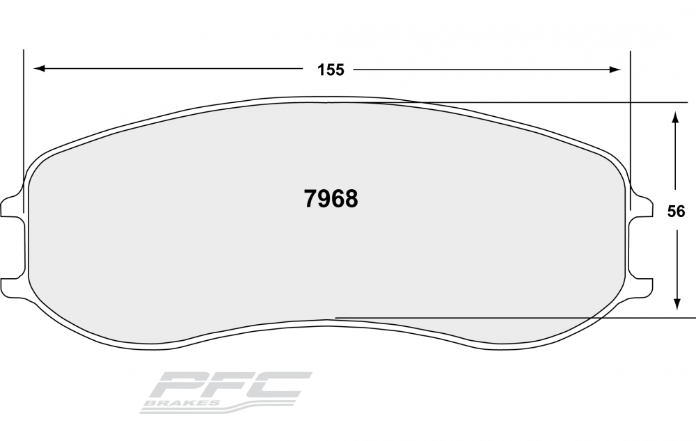PFC 7968.39.28.44 Brake Pads Set (front) RACE 39 CMPD 28 mm for PORSCHE Cayman GT4 Clubsport Photo-0 