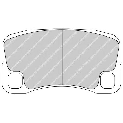 FERODO FRP3095H Rear Brake Pads DS2500 for PORSCHE 911 GT3 / GT2 / Turbo (997) Photo-0 