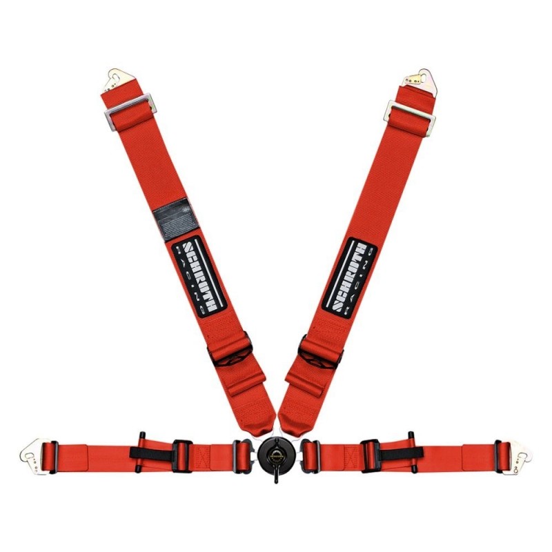 SCHROTH 20201 Seat Belt Profi 2 4-point Left ASM Red Photo-0 