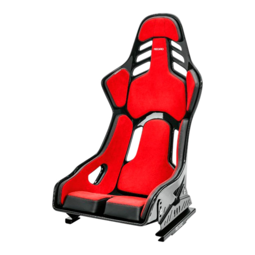RECARO 076.01.2B23 Race Seat Podium GF Right Side (ABE / FIA 8855-1999),Red Alcantara / Black Leather, Size M Photo-0 
