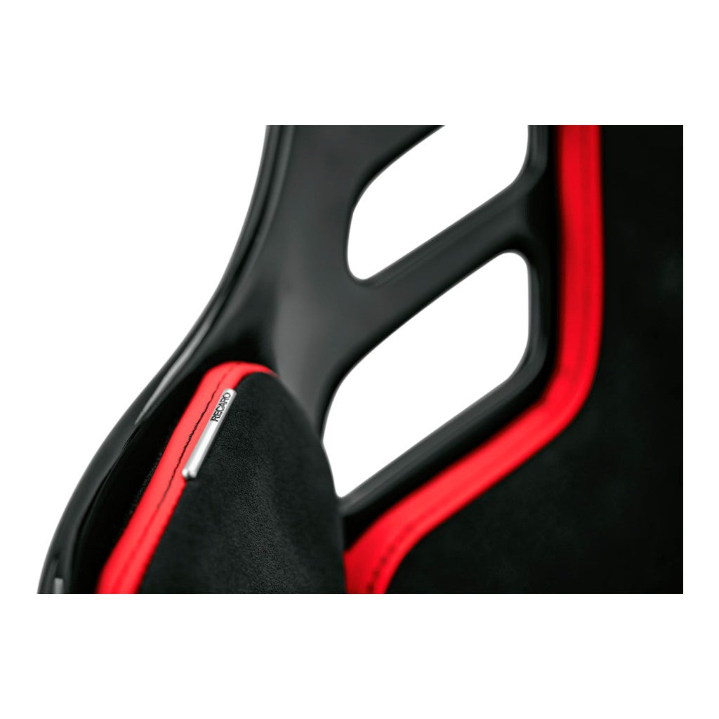 RECARO 076.02.2B22 Race Seat Podium GF Right Side (ABE / FIA 8855-1999), Black Alcantara / Red Leather, Size L Photo-3 