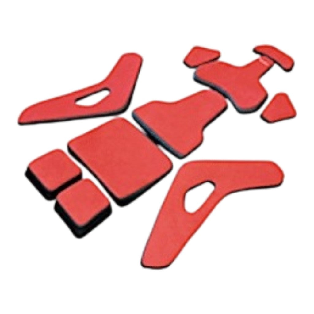 RECARO 7228656.02.1/2B23 Pad Kit for Podium Seat,Size L, Alcantara Red / Leather Black Photo-0 