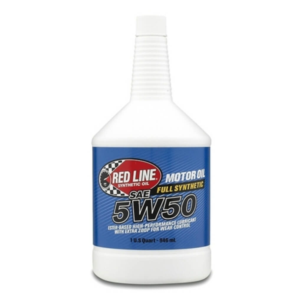 RED LINE OIL 11604 High Performance Motor Oil 5W50 0.95 L (1 qt) Photo-0 