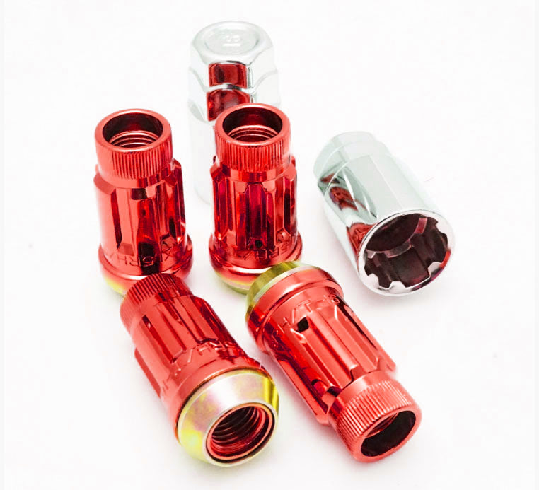 MUTEKI 34937R Lug nuts kit SR45R LOCK SET 12X1.25 45mm Red Photo-0 