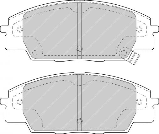 FERODO FDS1444 Front Brake Pads DS Performance for HONDA Civic VIII Type-R / S2000 (AP) Photo-0 