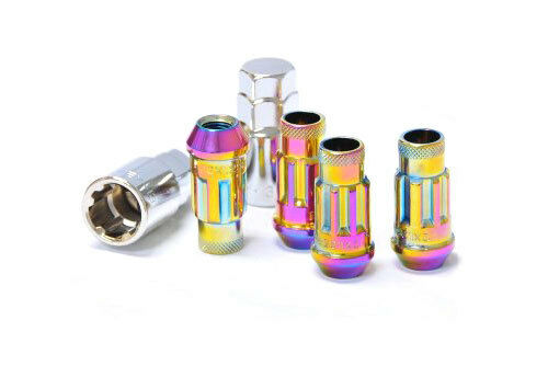 MUTEKI 32901N Lug nuts kit SR48 LOCK SET 12X1.25 48mm NEON Photo-0 