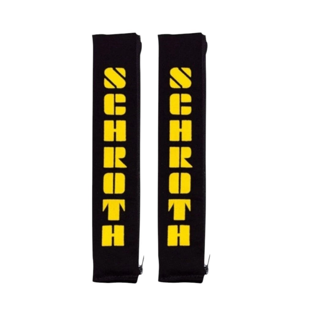 SCHROTH 00109 Shoulder Pads 50mm, Black/Yellow Logo Photo-0 
