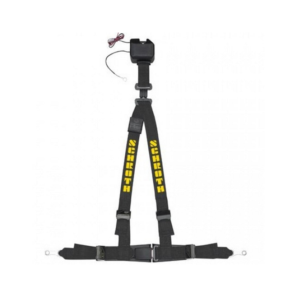 SCHROTH 11010 Seat Belt Autocontrol 2 ASM 3-Point 50mm Left, Black/Yellow Flock Photo-0 