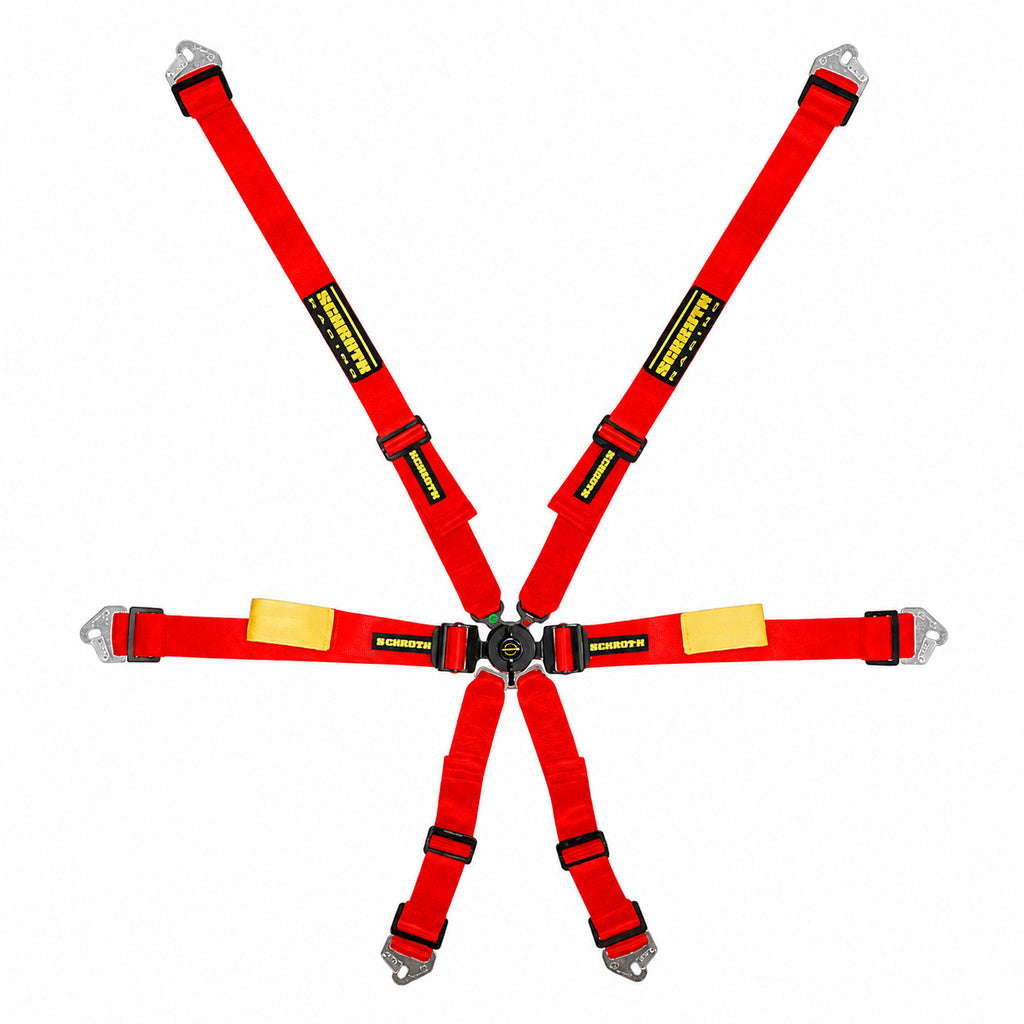 SCHROTH 94510A-2 Racing Harness Enduro 2x2 6-Point, Red for BMW M2 (G87) / M3 (F80 / G80) / M4 (F82 / G82) Photo-0 
