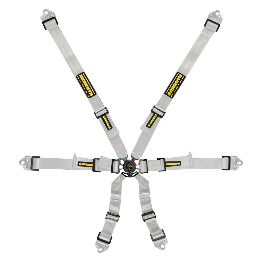 SCHROTH 94530A-9 Racing Harness Flexi 2x2 6-Point, Silver Photo-0 