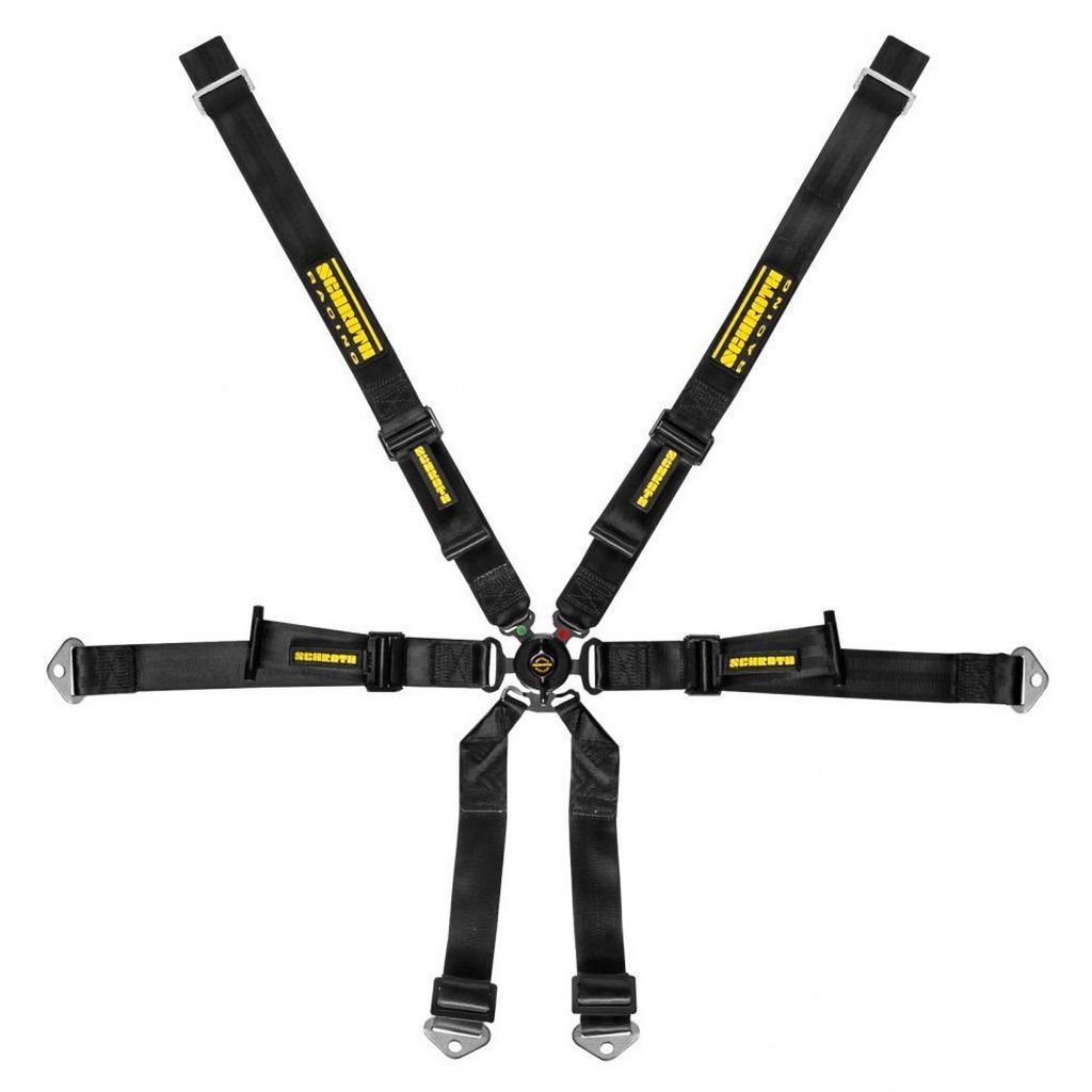 SCHROTH 94680-0 Racing Harness Profi 2x2 6-Point, Black for PORSCHE Cayman / Boxster (981 / 982) Photo-0 